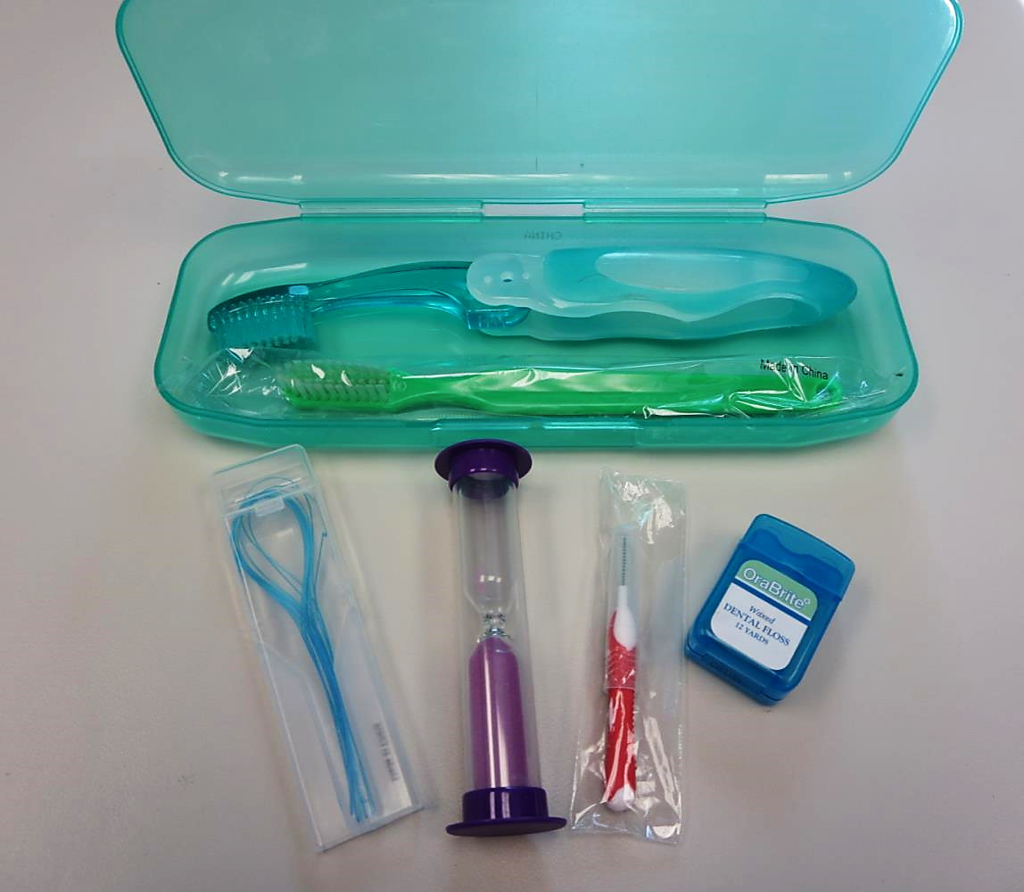 Oraline® 7 Piece Orthodontic Patient Care Kits w/ Plastic Travel Case